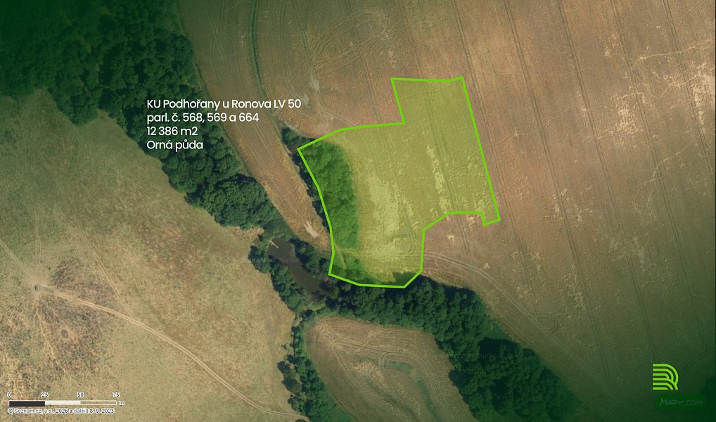 Prodej lesa, 12386 m², Chrudim, Podhořany u Ronova
