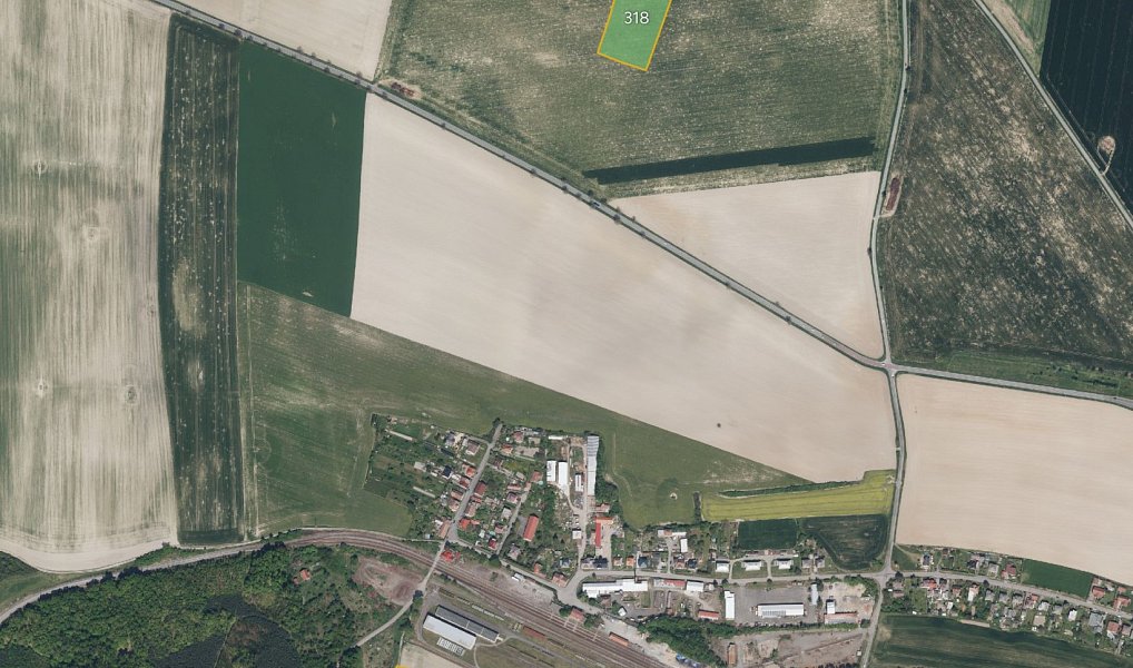 Prodej pole 4 745 m², Rosice – náhled fotky 3