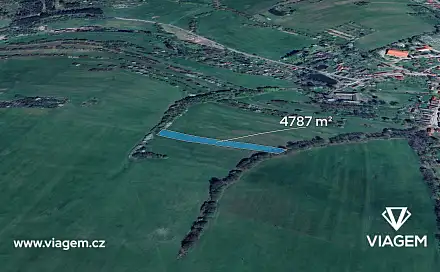 Prodej pole 797 m², Jistebnice, okres Tábor