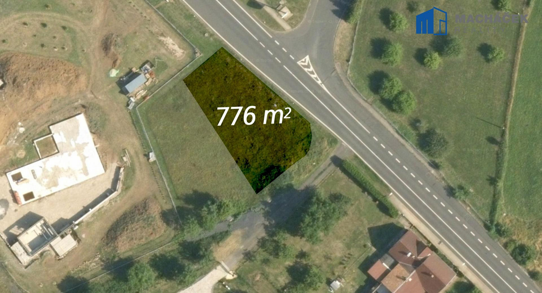 Prodej stavebního pozemku 776 m²