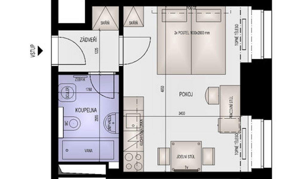 Prodej bytu 1+kk 24 m², Brno – náhled fotky 4