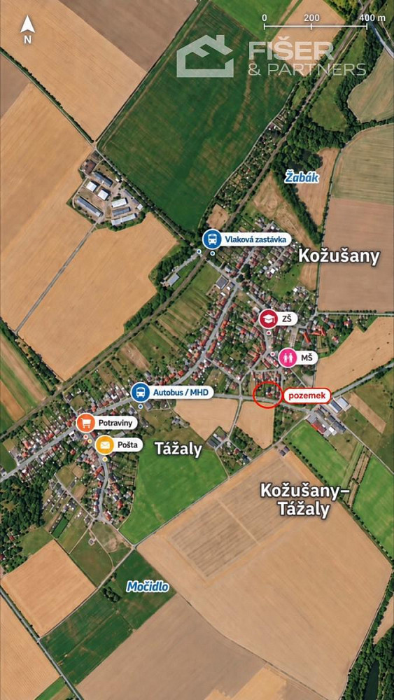 Prodej stavebního pozemku 800 m² – fotografie 3
