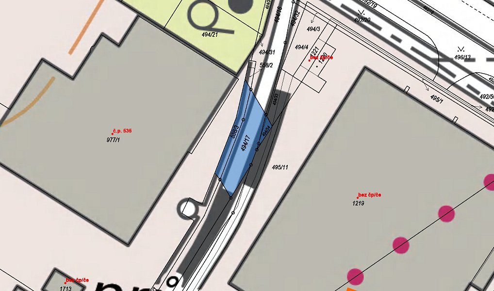 Prodej komerčního pozemku 78 m², Pardubice – náhled fotky 3