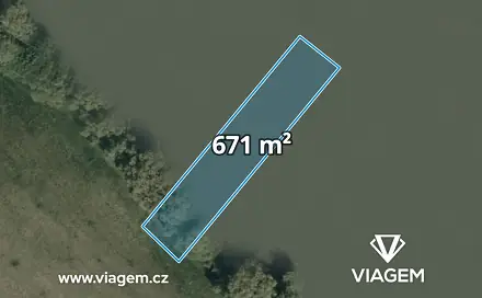 Prodej vodní plochy 671 m², Louka, okres Hodonín