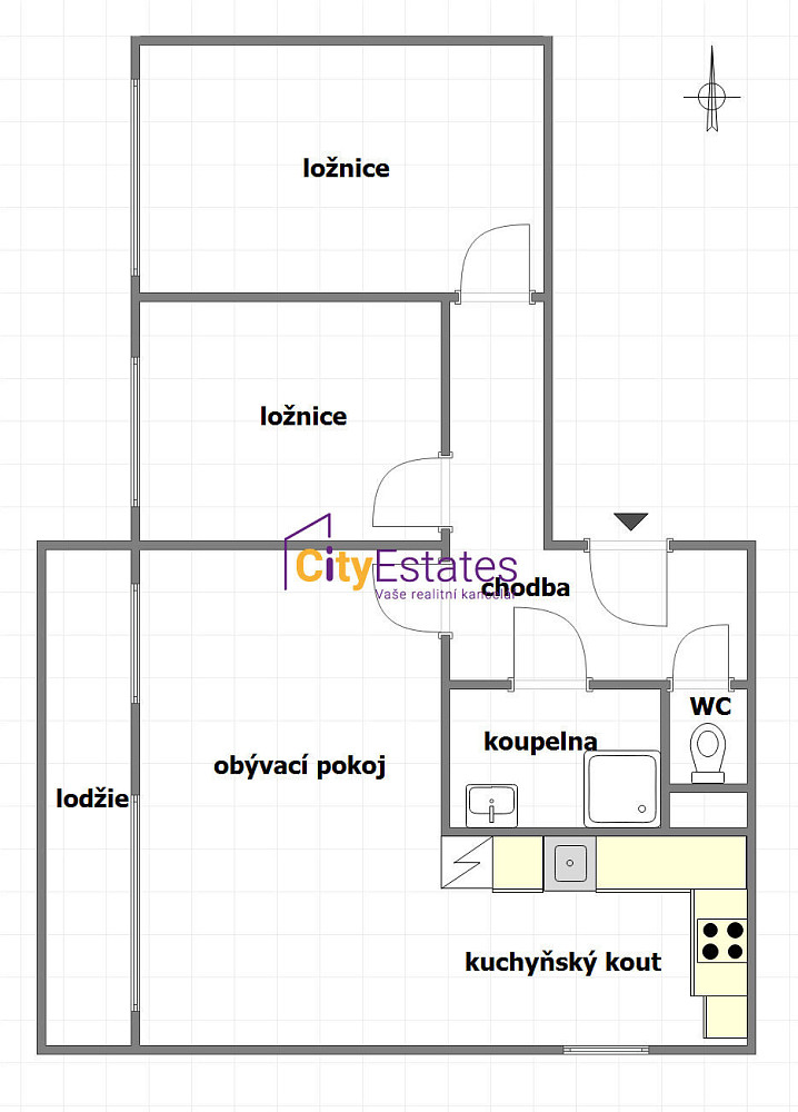 Pronájem bytu 3+kk 73 m² — photo 3