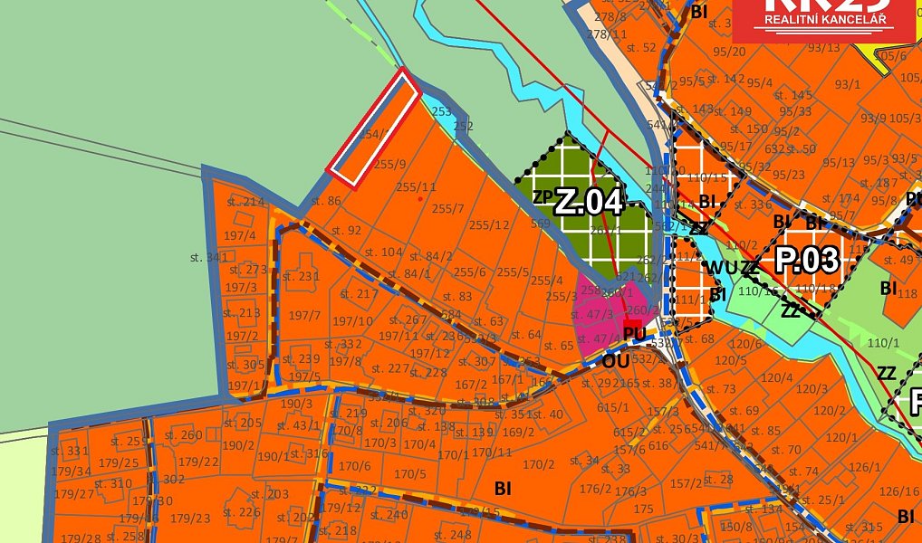 Prodej zahrady 1 072 m², Valy – náhled fotky 6