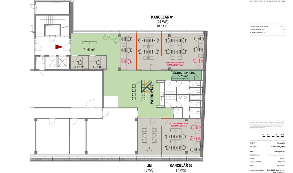 Pronájem kanceláře 243 m², Praha – náhled fotky 10