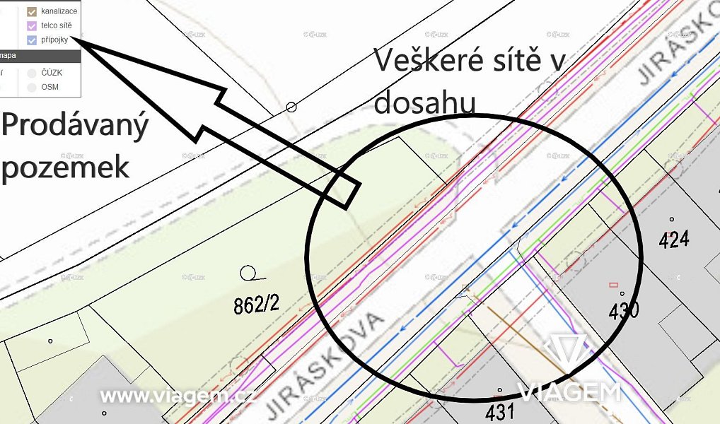 Prodej pole 2 488 m², Chrast – náhled fotky 2