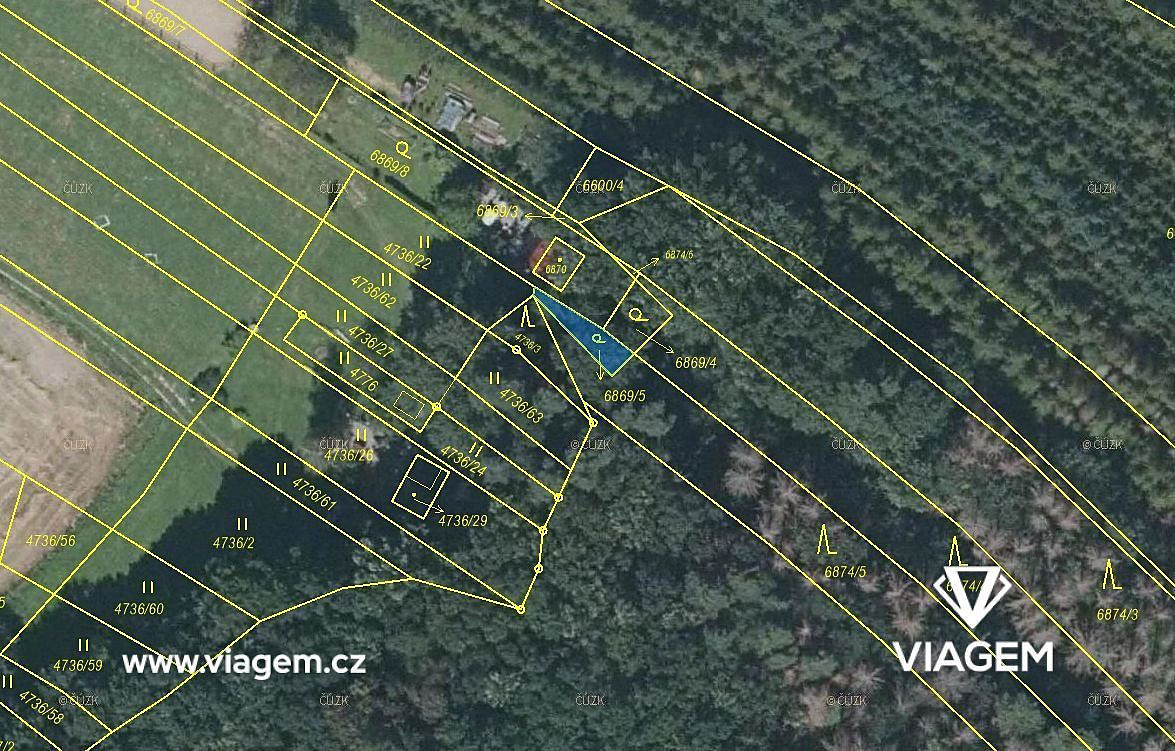 Les 2 263 m², Podíl 67 % o výměře 1 509 m² – pohled 3