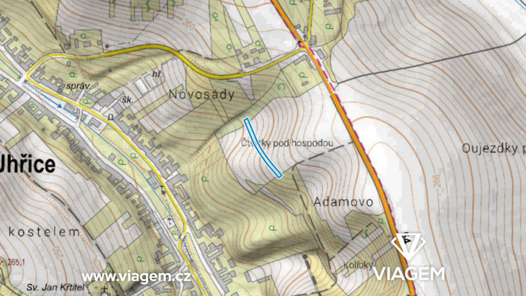 Prodej pole 1 295 m² – fotografie 3