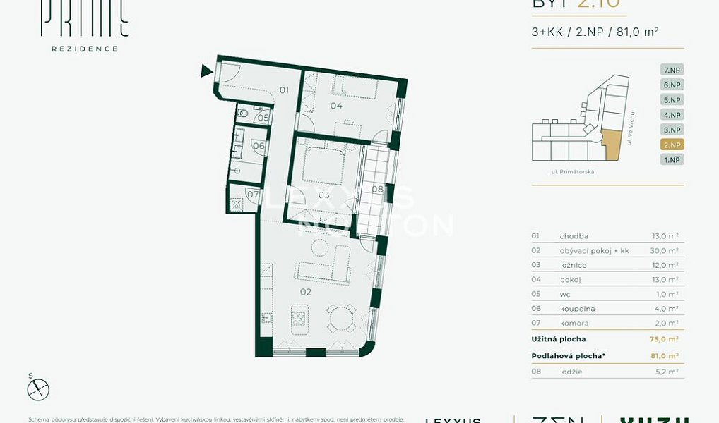 Prodej bytu 3+kk 75 m², Praha – náhled fotky 7