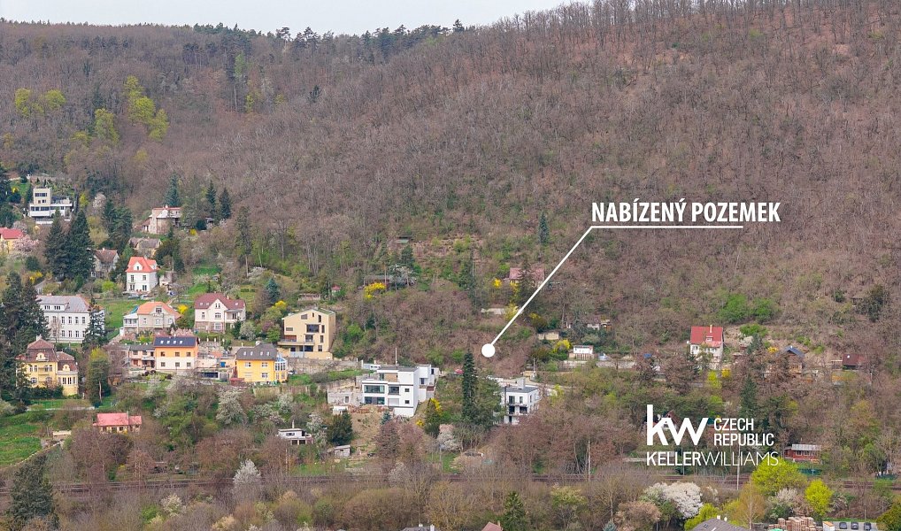 Prodej stavebního pozemku 566 m², Černošice – náhled fotky 3