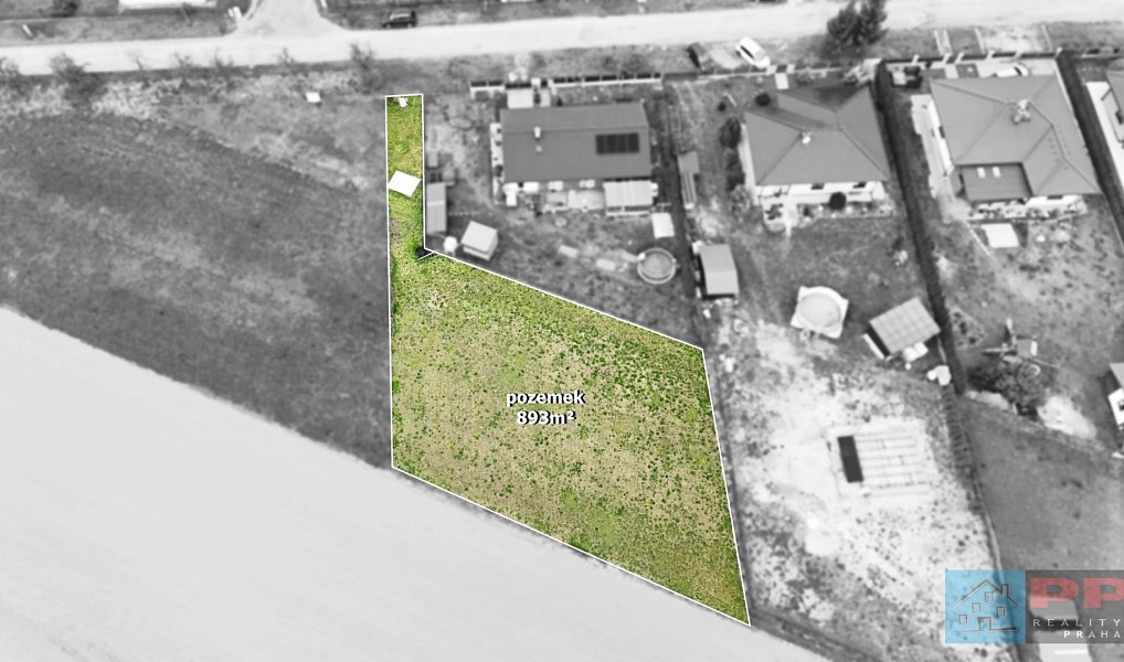 Prodej stavebního pozemku 893 m², Všejany – náhled fotky 3