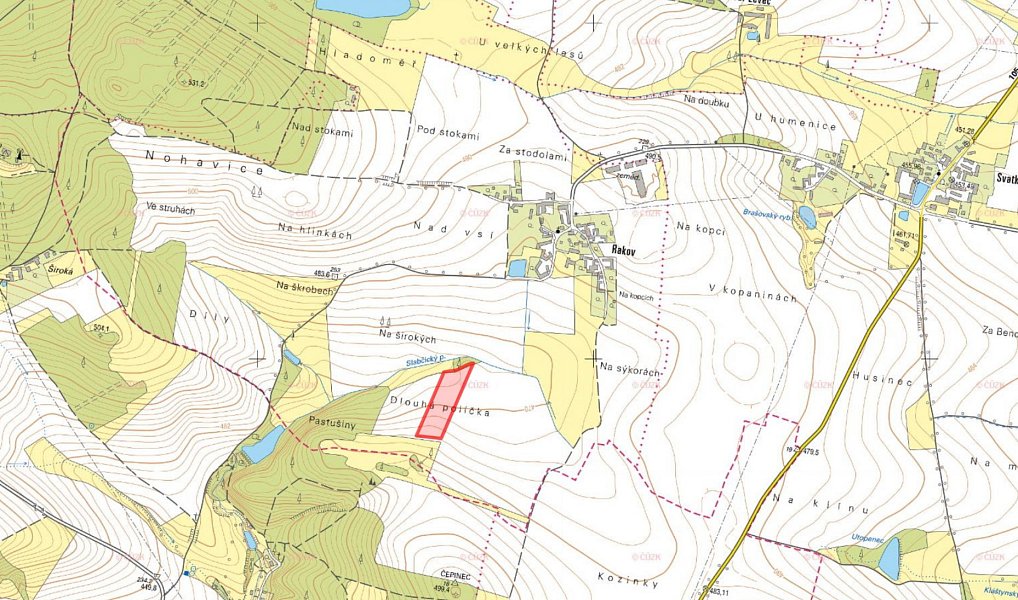 Prodej pole 15 736 m², Bernartice – náhled fotky 2