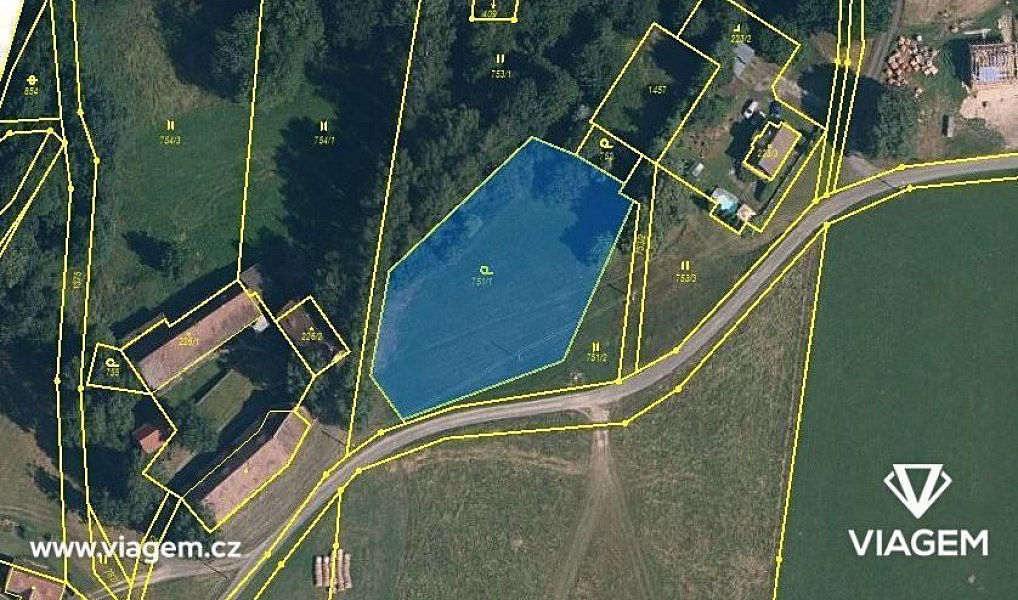 Prodej stavebního pozemku 961 m², Višňová – náhled fotky 2