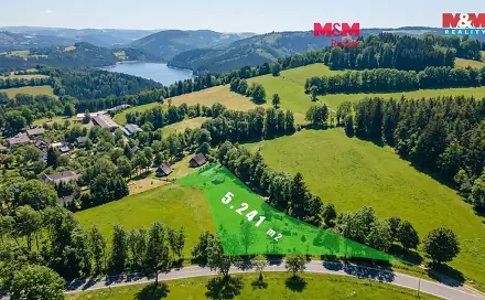 Prodej stavebního pozemku 5 241 m², Dalečín, okres Žďár nad Sázavou