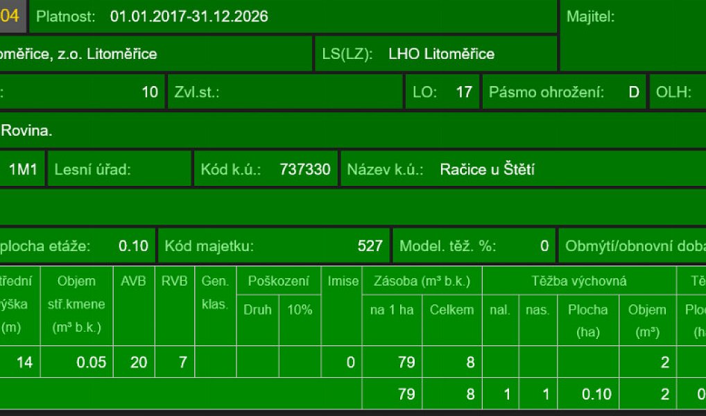 Prodej lesa 76 710 m², Račice – náhled fotky 15