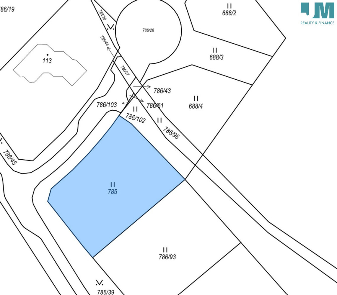 Prodej stavebního pozemku 1 064 m²