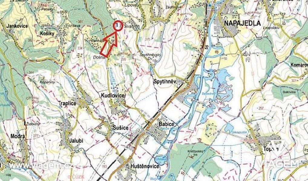 Prodej pole 933 m², Kudlovice – náhled fotky 3