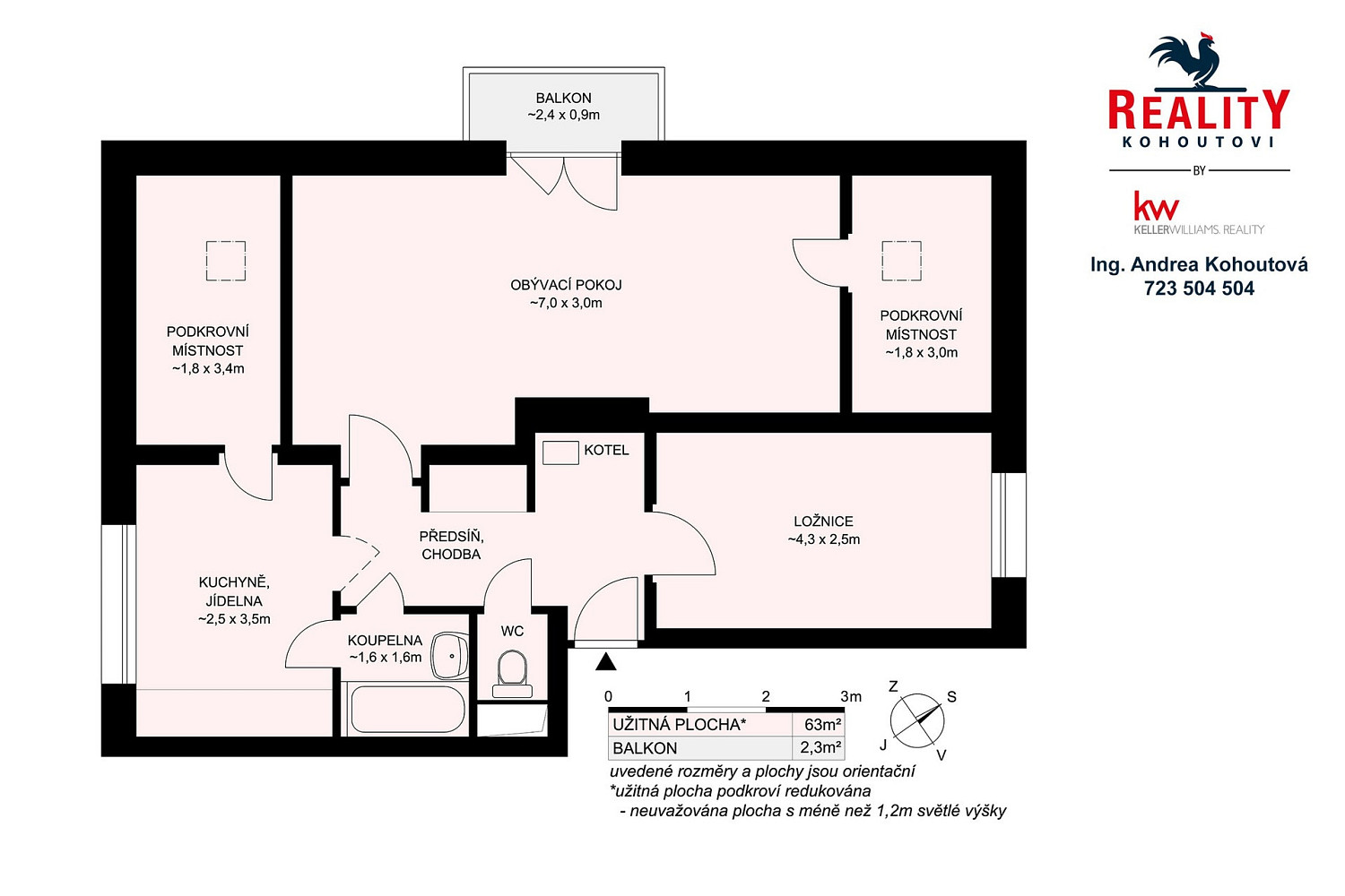 Prodej bytu 2+1 70 m² – fotografie 3