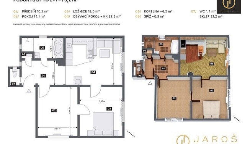 Prodej bytu 3+kk 73 m², Benátky nad Jizerou – náhled fotky 13