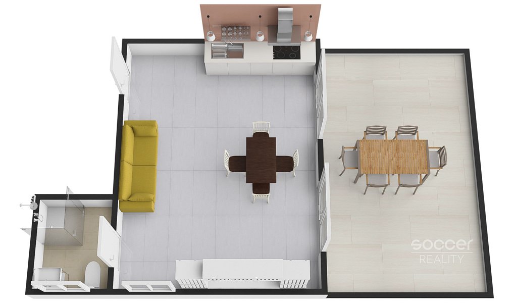 Pronájem bytu 1+kk 65 m², Vojkovice – náhled fotky 6