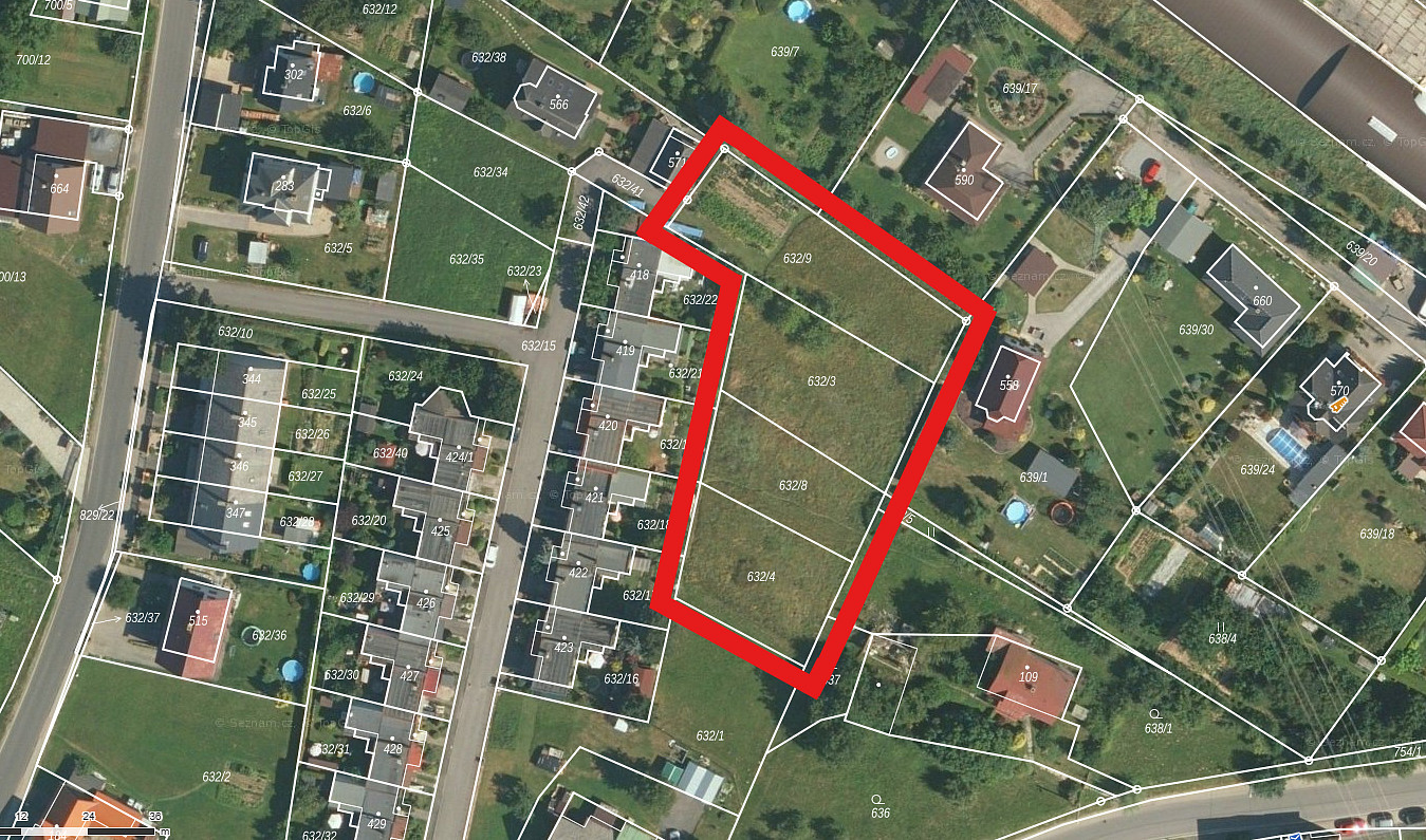 Prodej stavebního pozemku 2 672 m²