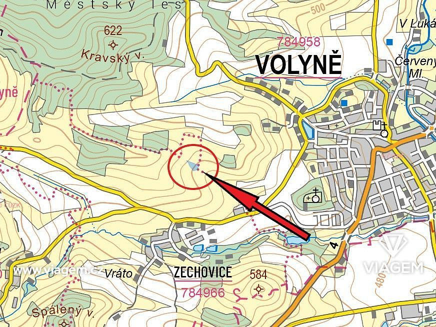 Prodej pole 820 m² – pohled 4