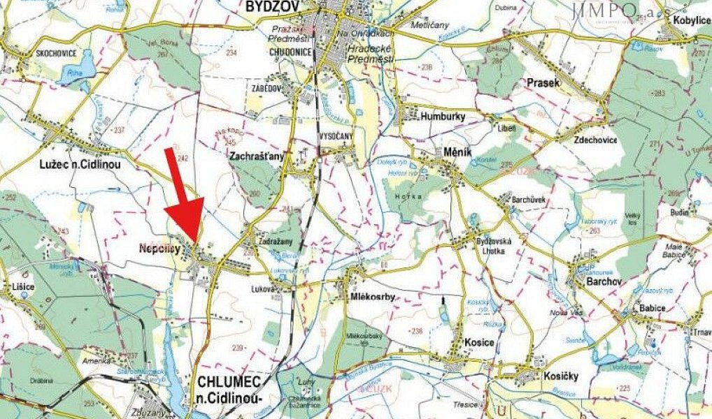 Prodej pole 26 425 m², Nepolisy – náhled fotky 3