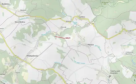 Dražba lesa 1 381 m², Laškov