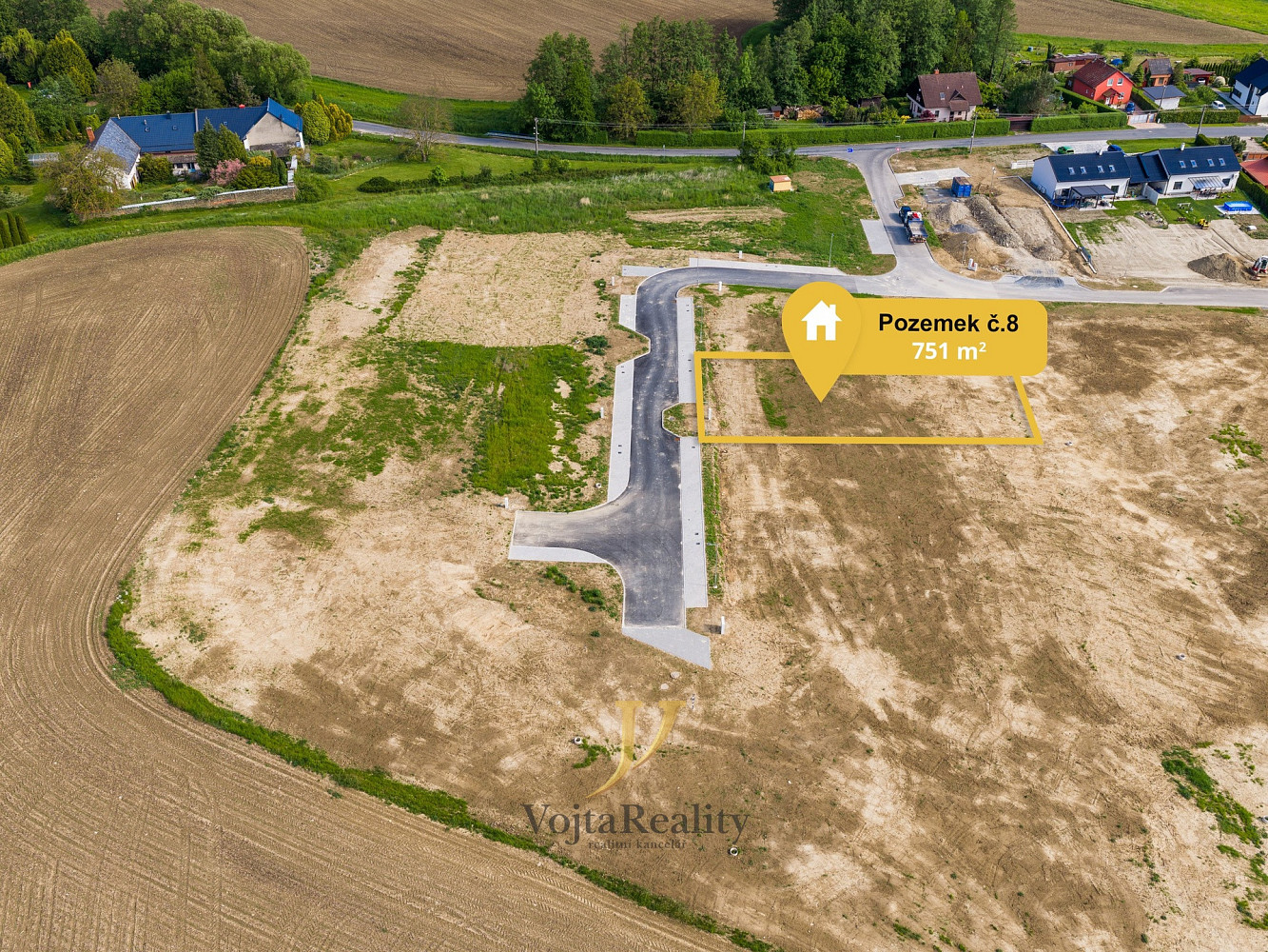 Prodej stavebního pozemku 751 m²