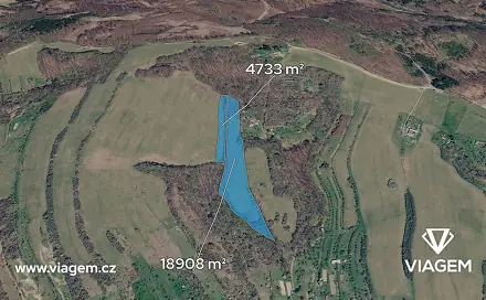 Prodej pole 1 576 m², Košíky, okres Uherské Hradiště