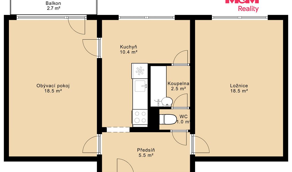 Prodej bytu 2+1 56 m², Jindřichův Hradec – náhled fotky 23
