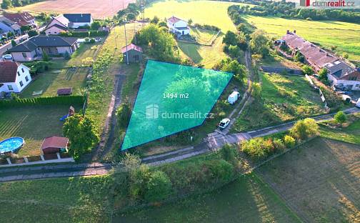 Prodej stavebního pozemku 1 494 m², Bystřany, okres Teplice