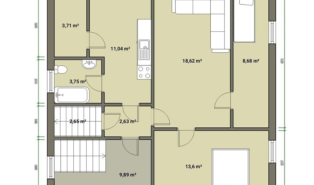 Prodej nájemního domu, činžáku 267 m², Kraslice – náhled fotky 22