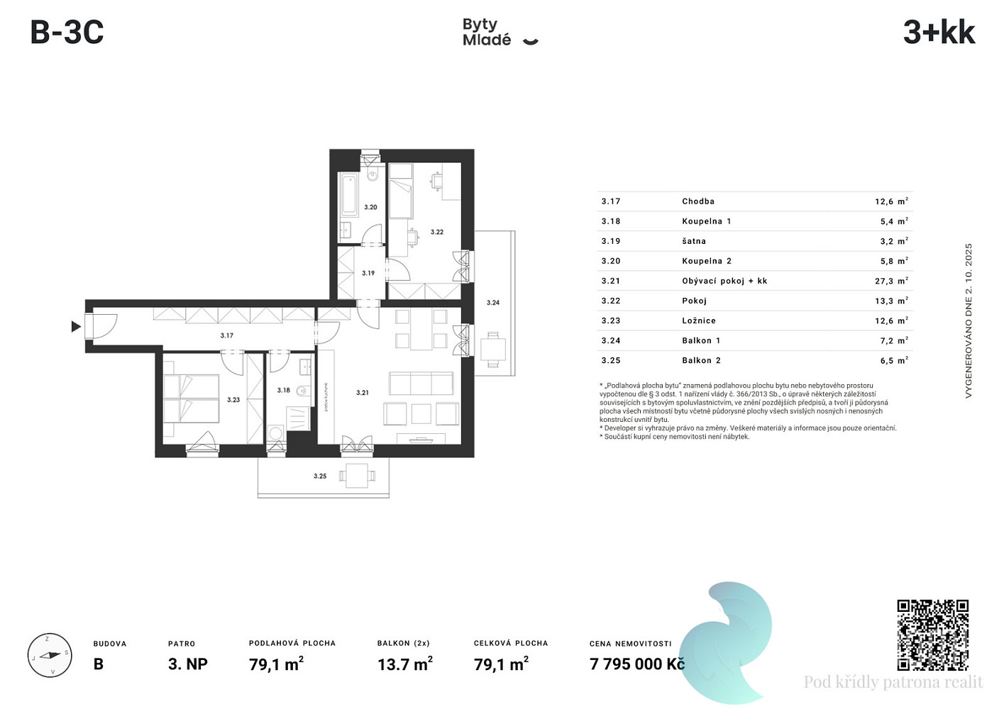 Prodej bytu 3+kk 85 m² — photo 2