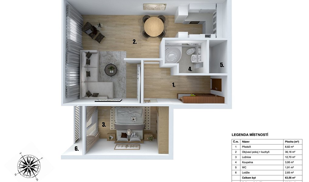 Prodej bytu 3+kk 66 m², Praha – náhled fotky 5