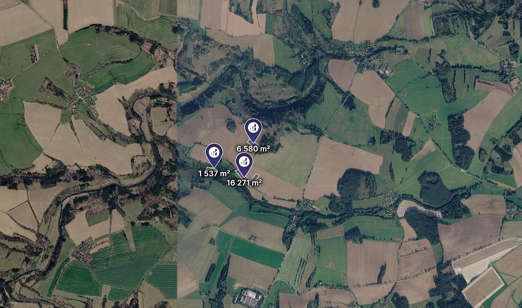 Prodej pole 3 049 m², Želiv – náhled fotky 2