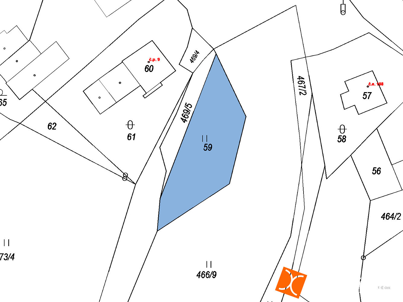 Prodej pozemku 138 m² – pohled 2