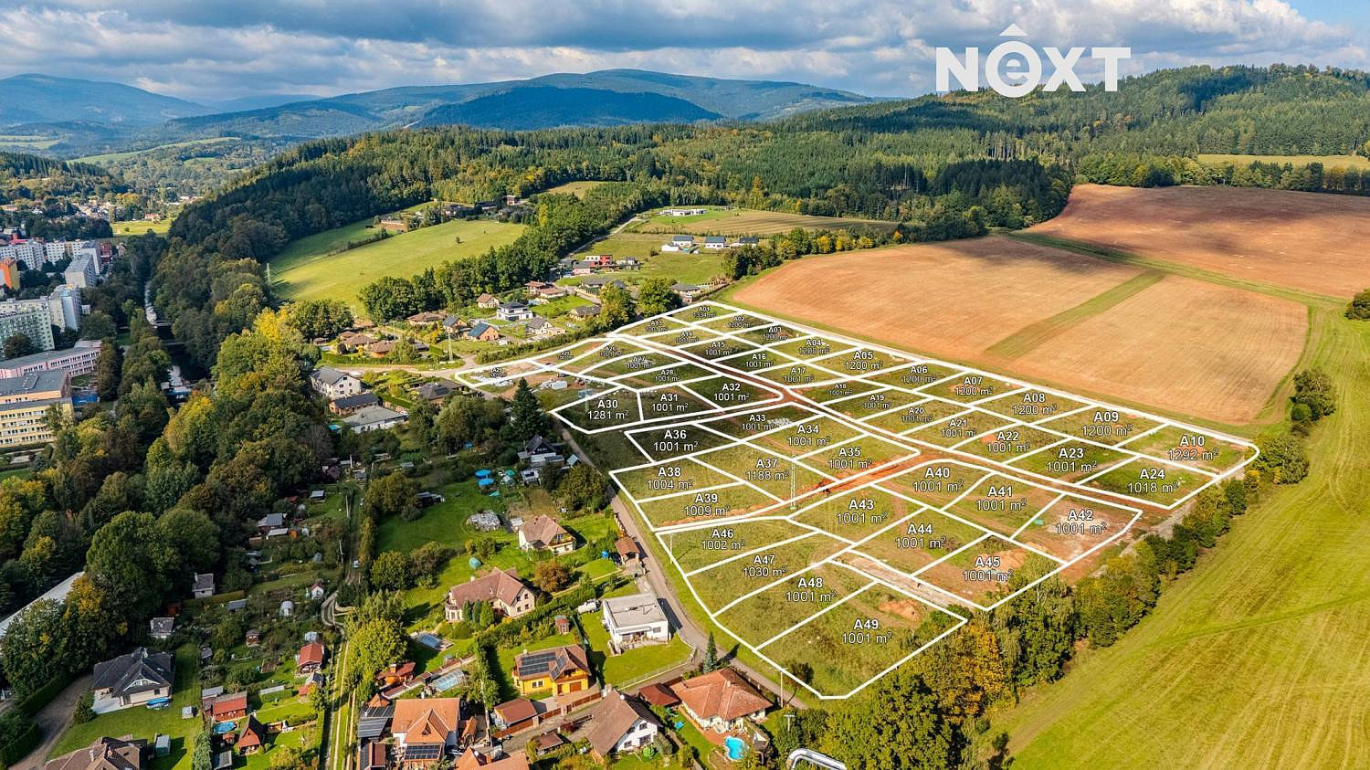Prodej stavebního pozemku 1 001 m²