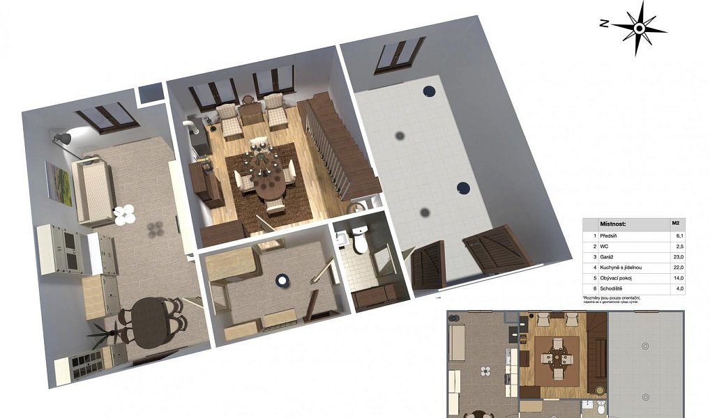 Prodej chaty/chalupy 126 m² s pozemkem 531 m², Klíny – náhled fotky 7