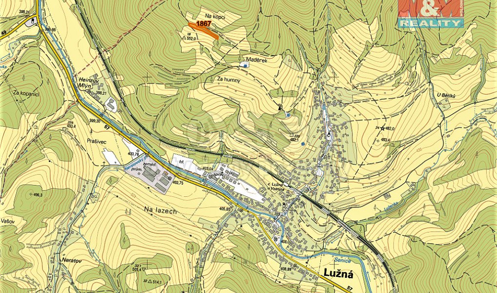 Prodej louky 2 813 m², Lužná – náhled fotky 2