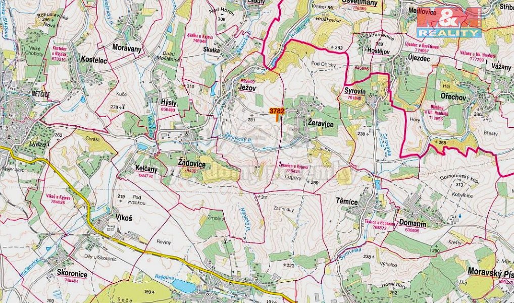 Prodej pole 523 m², Ježov – náhled fotky 3
