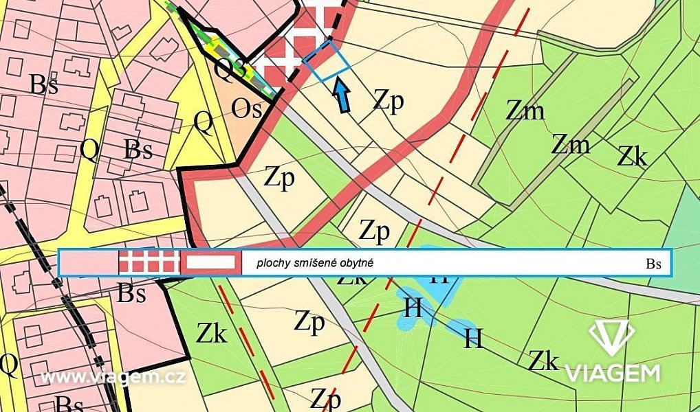 Prodej stavebního pozemku 249 m², Proseč – náhled fotky 3