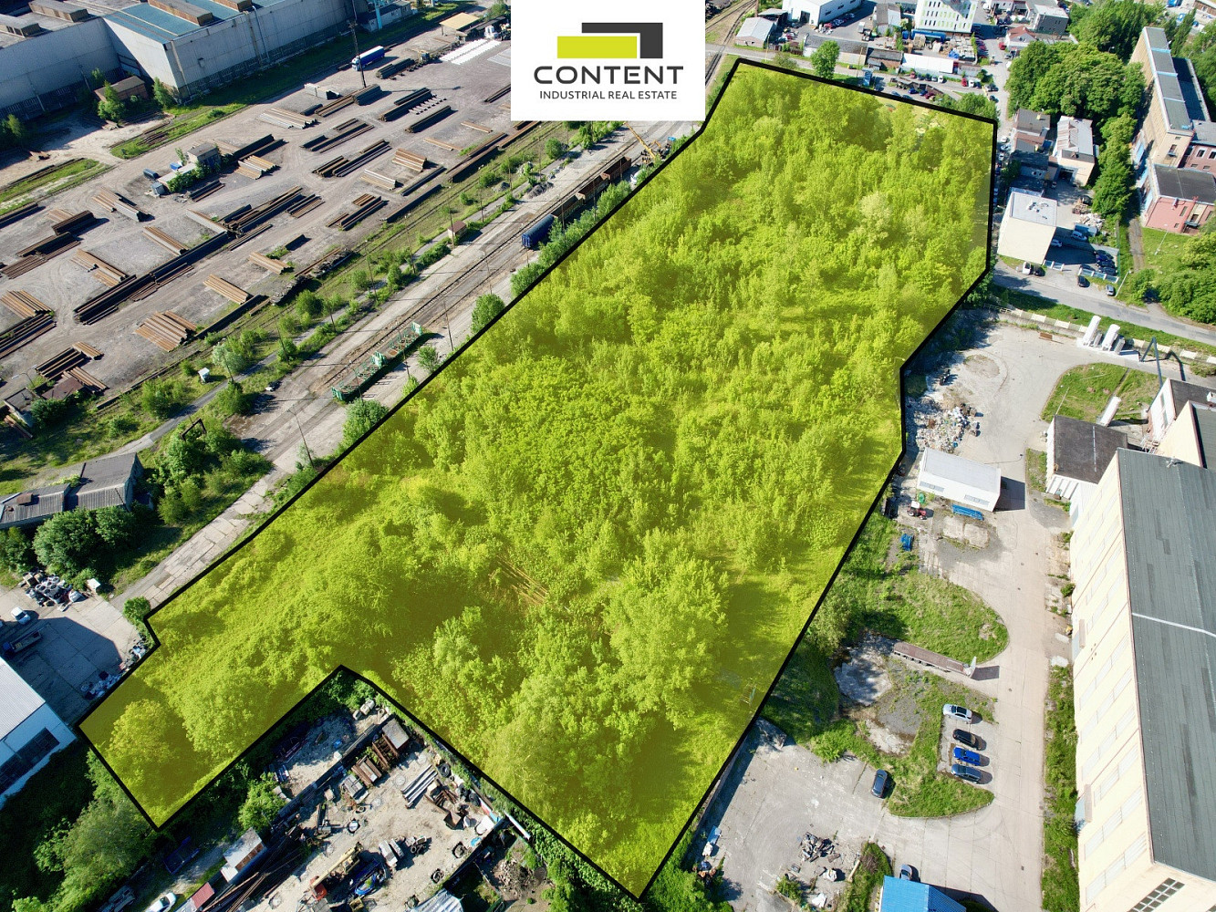 Strategický průmyslový pozemek 18 492 m² s unikátní zastavitelností 90 % Ostrava, ul. Varšavská – pohled 3