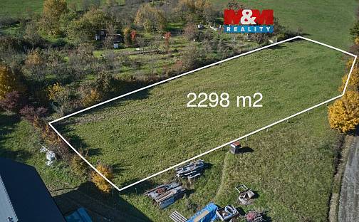 Prodej stavebního pozemku 2 298 m², Jestřabí, okres Zlín