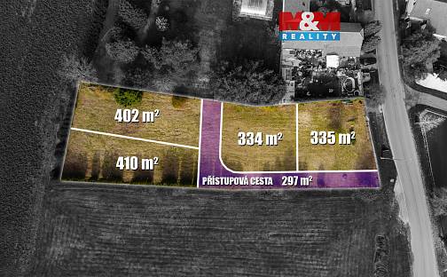 Prodej stavebního pozemku 1 778 m², Cítov, okres Mělník