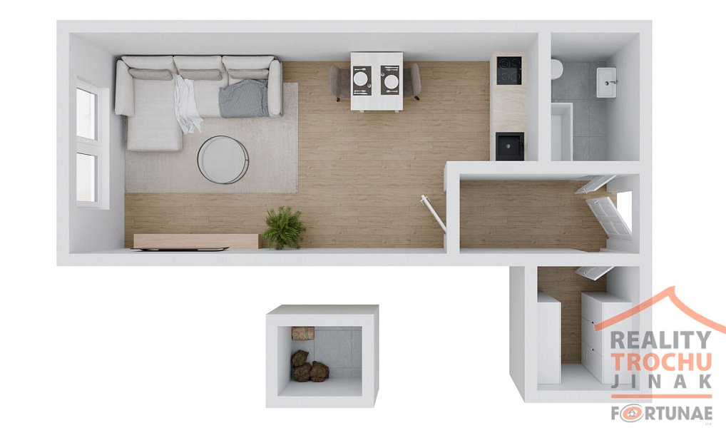 Prodej bytu 1+kk 32 m², Hradec Králové – náhled fotky 3
