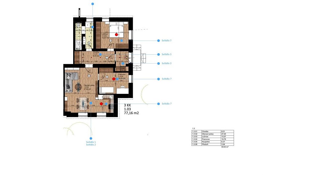 Prodej bytu 3+kk 70 m², Hořice – náhled fotky 5