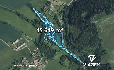 Prodej zahrady 7 824 m², Stružinec, okres Semily